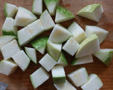 Foto del paso 1 de la receta: Chilacayotes en chile colorado