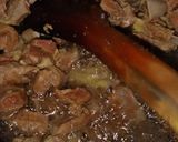 A picture of step 2 of Aloo gosht.