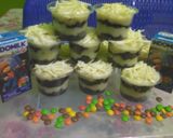 Foto langkah ke 4 dari resep Oreo cheese cake lumerrr ma2 Rakha.
