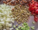 A picture of step 1 of Desi Sprouts Chaat.