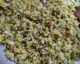 A picture of step 3 of Chicken Qeema samosa.