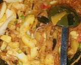 A picture of step 5 of Allu baingan fry.