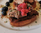 Foto del paso 5 de la receta: Pincho de Hígado de Bacalao, Tomates secos y Huevas de lumpo