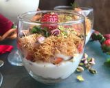A picture of step 4 of Kunafa Cups with Cream.