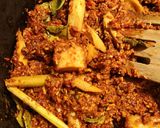 A picture of step 2 of Malaysia Rendang beef.