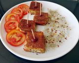 A picture of step 12 of Cheese Tomato Sandwich Bites.