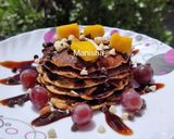 A picture of step 8 of Millets Fruits Choco-chips pancakes 🥞(5min Dish).