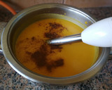 Foto del paso 12 de la receta: Crema de zanahoria y calabaza con zumo de naranja
