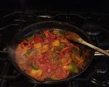 A picture of step 2 of Tofu chilli enchiladas:.