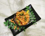 A picture of step 9 of Masala pasta.
