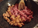Salsa Tuco de carne molida y longaniza