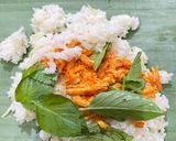 Foto langkah ke 8 dari resep Nasi Bakar Ayam Suir Teri Enakkk.