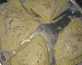 A picture of step 6 of Pattis on patela with ready-made paratha.
