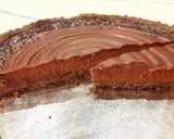 A picture of step 12 of Miso black sesame baked chocolate tart.