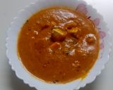 A picture of step 5 of Paneer makhni gravy.