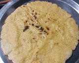 A picture of step 7 of Makai  no rotlo Maize corn roti   with masoor.