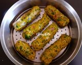A picture of step 5 of Palak Methi Steamed Muthia.