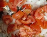 A picture of step 2 of Kadai paneer.