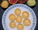 A picture of step 1 of Basket chaat.