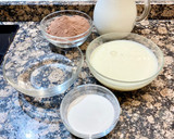 Foto del paso 1 de la receta: Pudin de leche en polvo y chocolate, “sin glúten”