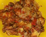 A picture of step 5 of Peppered chicken.