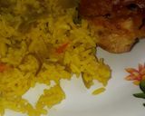 Foto del paso 4 de la receta: Cerdo con hierbas frescas, especiado con arroz amarillo