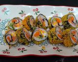 Hình bước làm 2 của món Bữa tiệc sushi nhiều món