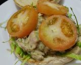 Foto del paso 10 de la receta: Sándwich🧅🥯de pollo🥐🥛cremoso🥪🍗🍎