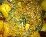 A picture of step 4 of Garden-egg, pumpkin and spinach soup.