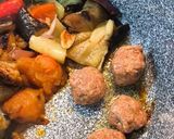Török padlizsános húsgombócok serpenyőben recept fázis 3 fotója