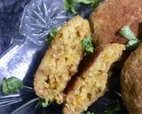 A picture of step 4 of Leftover biryani kabab.