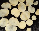 A picture of step 1 of Egg Wraped Sandwich.