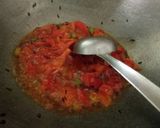 A picture of step 2 of Jeera aloo with puri.