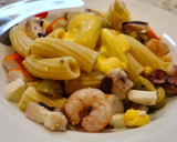 Foto del paso 6 de la receta: Ensalada de pasta y pulpo con mayonesa de mango