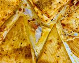 A picture of step 4 of Stingray wings in sesame seeds in the oven.