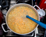 Foto del paso 4 de la receta: Calabaza capeada, rellena de quesillo y arroz blanco