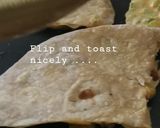 A picture of step 7 of Roti pizza.