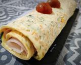 Foto del paso 8 de la receta Rollo de calabacín y zanahoria con pavo