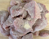 Foto del paso 1 de la receta: Dados de ternera con champiñones y puré de patatas ("Estilo fricandó")