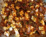 A picture of step 4 of Chilli paneer street style.