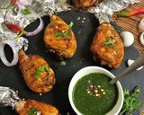 A picture of step 4 of Grilled Achari Garlic Chicken.