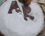 A picture of step 5 of 2 tier Moist chocolate cake 🎂.