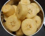 A picture of step 1 of Nendran banana halwa.