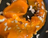 A picture of step 4 of Orange halwa.