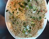 A picture of step 2 of Chicken noodles and fried rice.