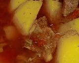 A picture of step 4 of Aloo gosht.