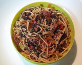 Foto del paso 6 de la receta: Noodles jardinera con magro y salsa de soja
