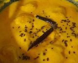 A picture of step 12 of Jain Kadhi (without onion garlic dinner recipe).