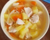 รูปขั้นตอนการทำที่ 7 ของ มักกะโรนีซุปไก่มันฝรั่ง