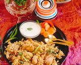 A picture of step 4 of Hyderabadi Biryani Eid special.